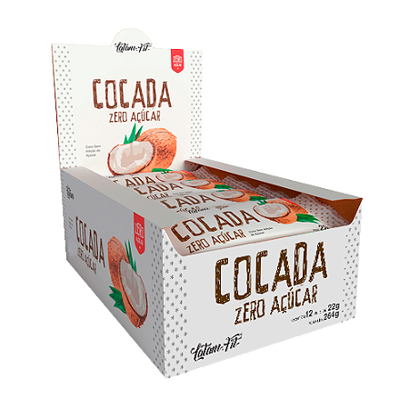 Cocada Zero Açúcar - 264g (12 uni. de 22g cada) - Latam Fit
