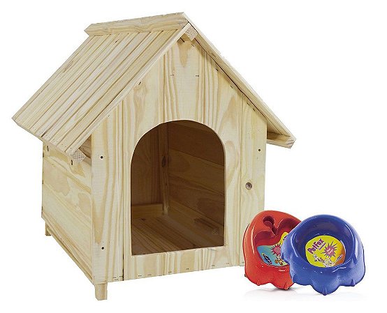 Casinha de Cachorro Madeira Média