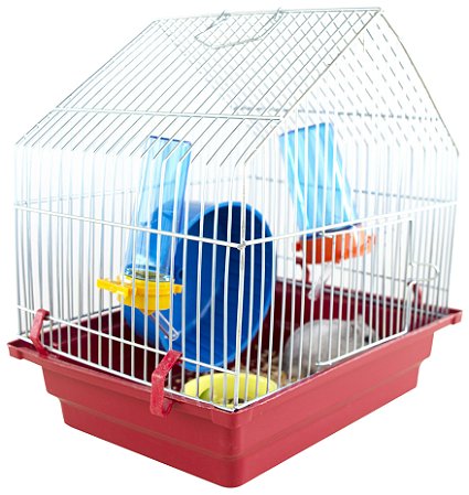 COMBO Gaiola Hamster Transporte e Presente Capelinha