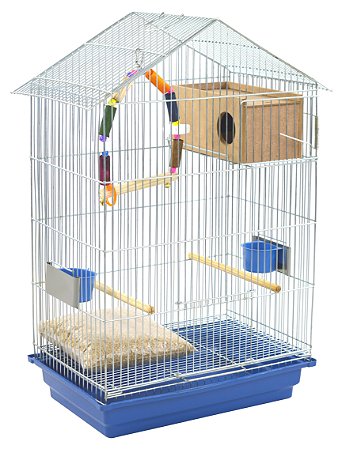 COMBO Gaiola Imperial com Poleiro e Ninho