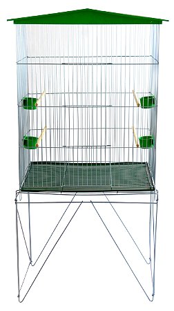 Viveiro Dobrável Grande Bandeja Metálica Verde Teto Slim