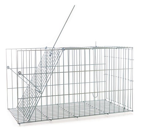 Armadilha Gaiola Para Gato Desmontável Gatoeira Contrera Zinc.Prata