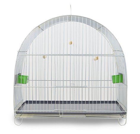 Gaiola N14 Para Canario Zincada Prata