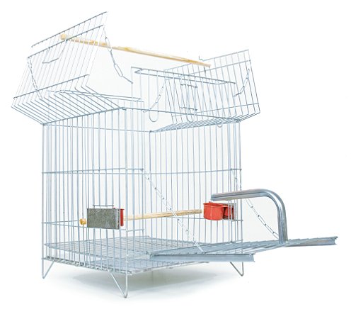 Gaiola para Calopsita Triplex Zincada Prata