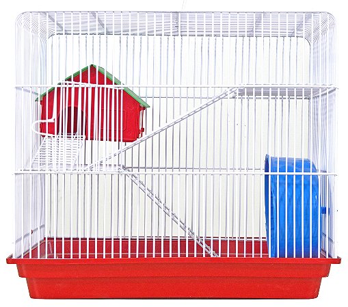 Gaiola Para Hamster Topolino Contrera 3 Andares Branca
