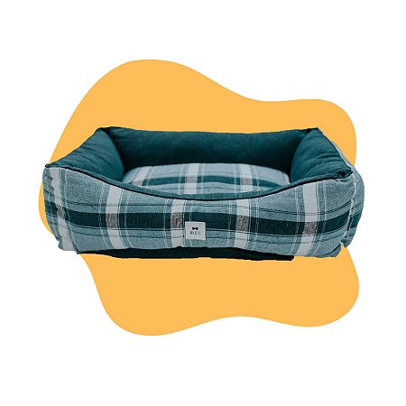 Cama Xadrez Azul Pet