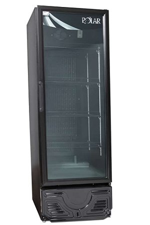 EXPOSITOR VERTICAL VISA COOLER POLAR BLACK GOURMET 127W