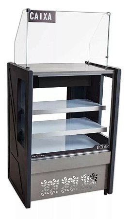 VITRINE CAIXA POLAR COM LED 0,80CM