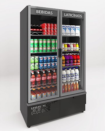 EXPOSITOR VERTICAL REFRIGERADOR POLAR 2 PORTAS EVP115 127V