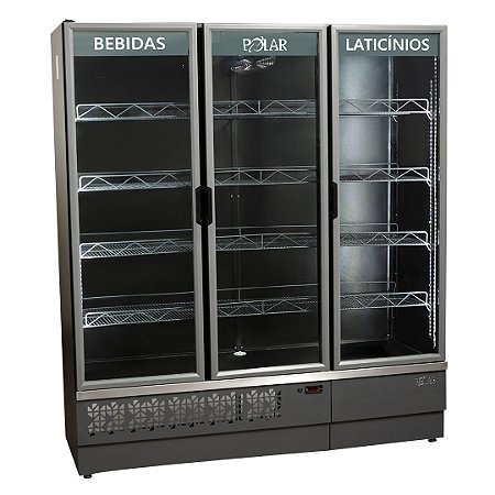 EXPOSITOR REFRIGERADOR POLAR 3 PORTAS EVP170 127V