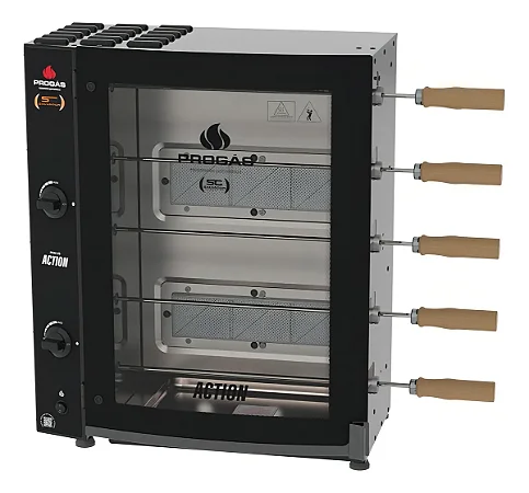 FORNO ASSADOR ROTATIVO COM INFRAVERMELHO PRAC-05I BIVOLT PROGÁS
