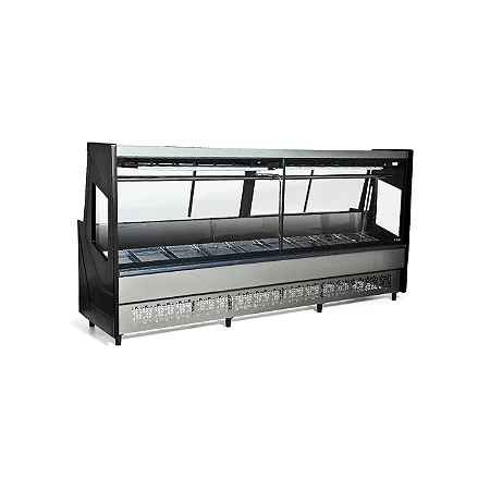 Balcão de Açougue Luxo 3M Polar Preto 1236 Litros 220v PECR 300