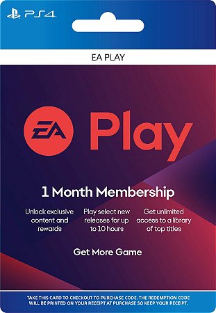 Ea Play ea Access Assinatura de 1 Mês Ps4 [USA]