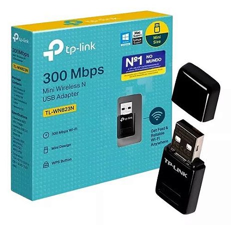 Adaptador Usb Wireless TPLink TL-WN823N 300Mbps