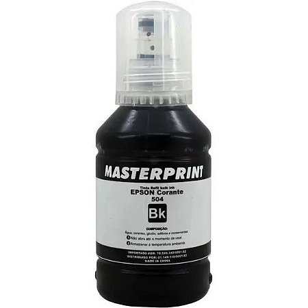 Refil Tinta Compatível T544 T504 Preto 127ml