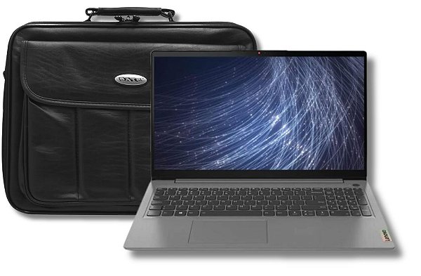 Notebook Lenovo 3i i3 Mem 12gb Nvme 128gb + 500gb 15,6 e Maleta