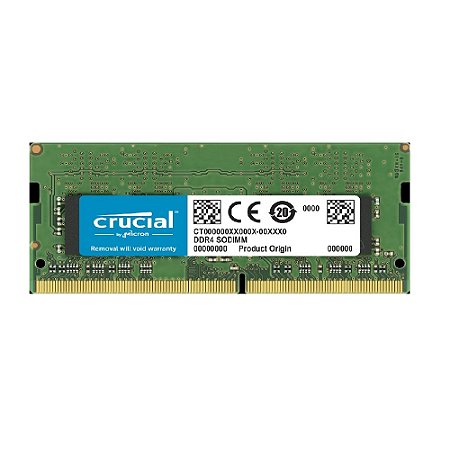 Memoria Notebook DDR4 32gb Crucial 3200mhz CT32G4SFD832A