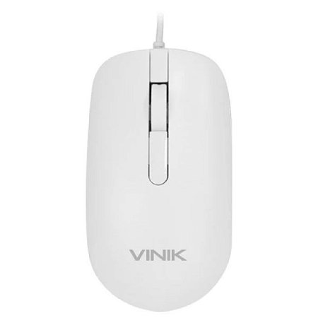 Mouse USB Vinik Dynamic Slim 1600dpi Cabo 1,8m Branco