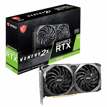 Placa Video 12Gb RTX3060 MSI Ventus Gddr6 Dual Fan