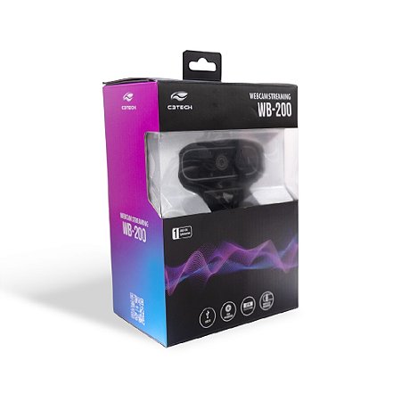Web Cam C3Tech WB-200BK QHD 2k