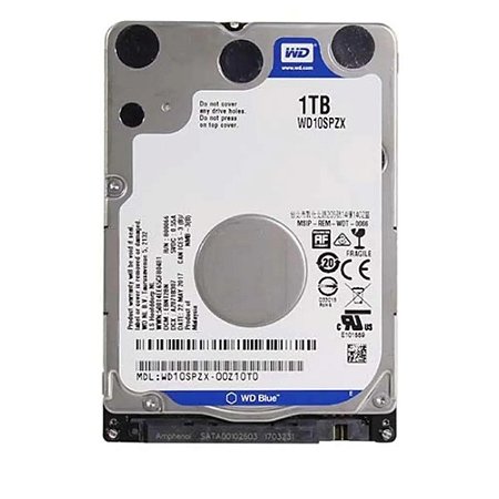 Hd Notebook 1tb WD Western Digital Blue 2,5"