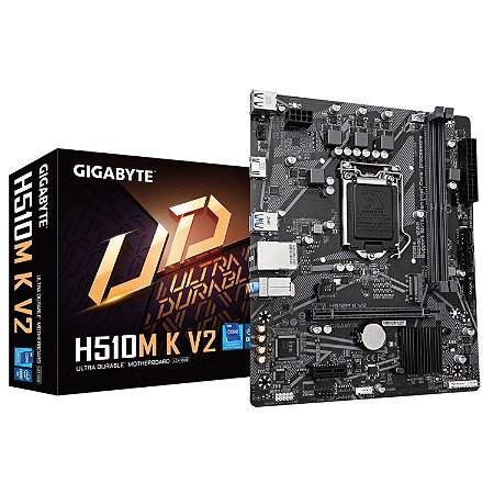 Placa Mãe 1200p Gigabyte H510M-K v2 M.2 Vga Hdmi DDR4