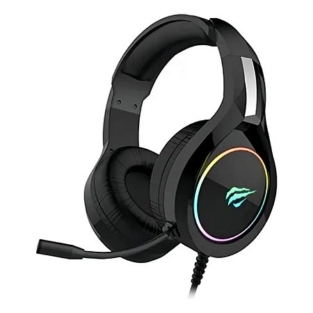 Fone Headset Gamer P2 Havit H2232D Preto 2xP2 RGB 7.1 Sound