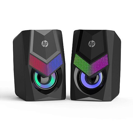 Caixa Som Gamer USB HP DHE-6000 6w Rms Led RGB