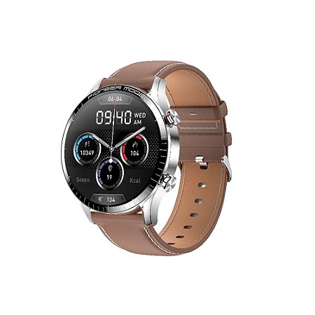 Relogio Smartwatch Level LVW-50C Puls Couro Marrom