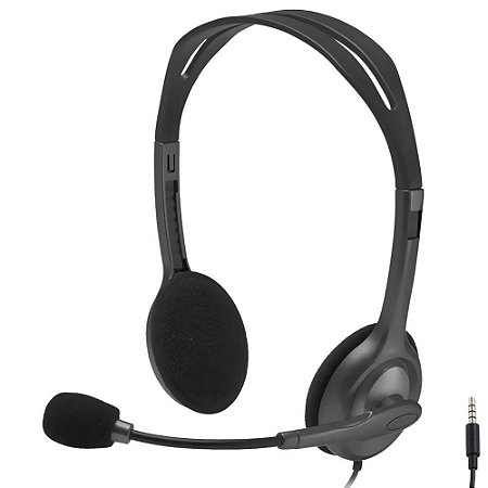 Fone Headset Logitech H111 Usb Preto