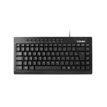 Teclado Mini USB Vinik Dynamic DT111 Multim ABNT2 Cabo 1,8m