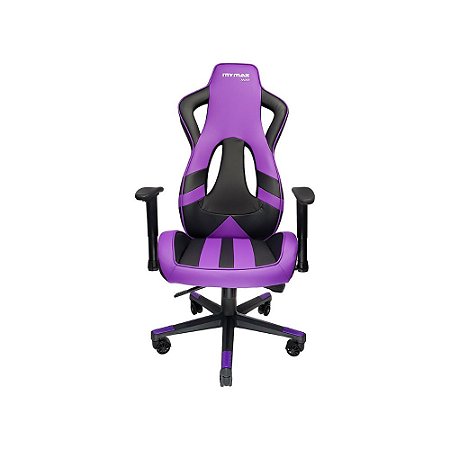 Cadeira Gamer Mymax MX11 Preto e Roxo Reclinável