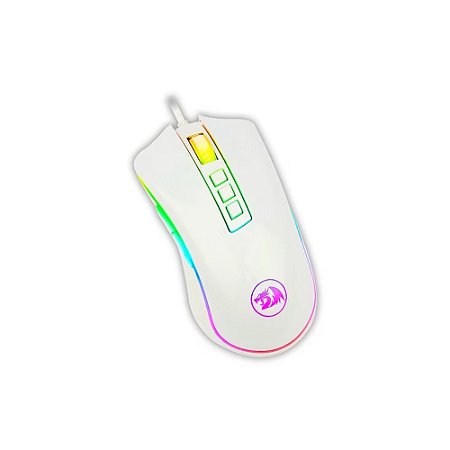 Mouse Gamer USB Redragon M711W Cobra RGB 10.000dpi Branco