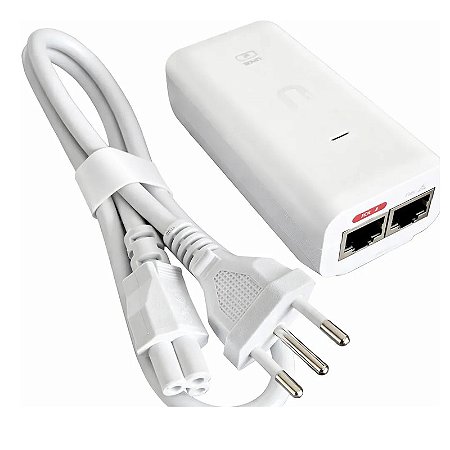 Fonte Poe Unifi Ubiquiti 48v 0,32a 15W Gigabit - U-POE-AF