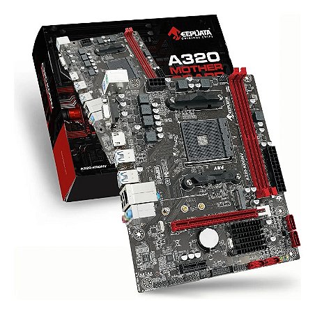 Placa Mãe AM4 Keepdata A320-KDGNV M.2 Hdmi Vga DDR4