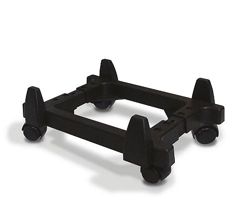 Suporte Gabinete Force Line Preto C/ Rodinhas