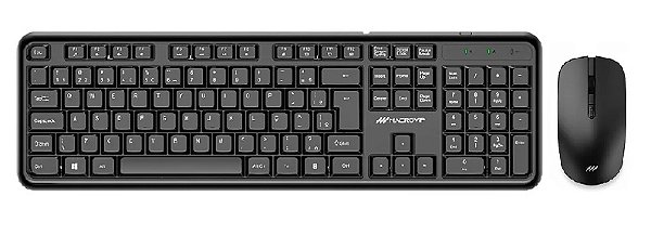 Combo Teclado Mouse Sem Fio Macrovip MV-MK200WB