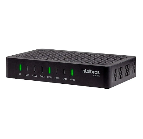 Gateway IP Telefonia VOIP Intelbras ATA 400 04 Canais