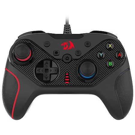Controle Joystick Usb Redragon Rift G710 PC PS3 Preto
