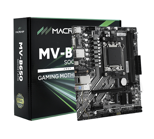 Placa Mãe AM5 Macrovip MV-B650 M.2 DP Hdmi Vga DDR5