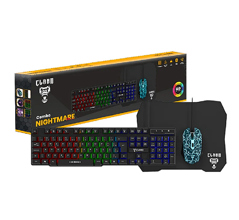 Combo Gamer OEM Teclado Mouse Mouse Pad Nightmare Lite