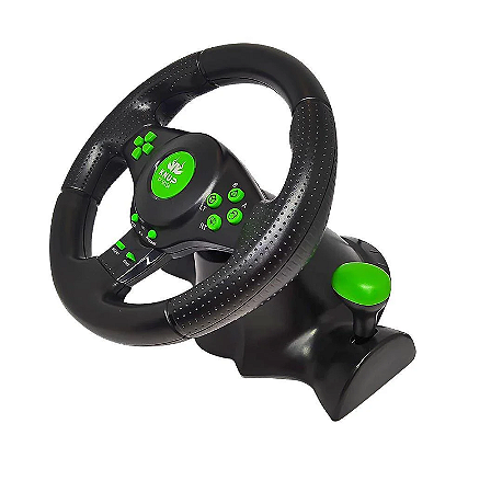 Controle Volante Gamer Knup KP5815A Pedal e Cambio Xbox 360 PS3 PC390