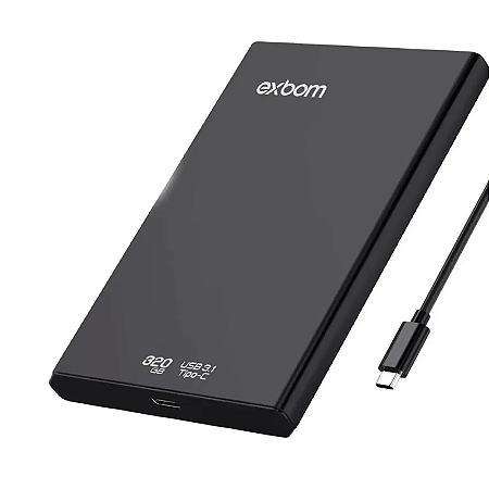 HD Externo 320gb 2,5" Exbom HDE-S3GA USB - C