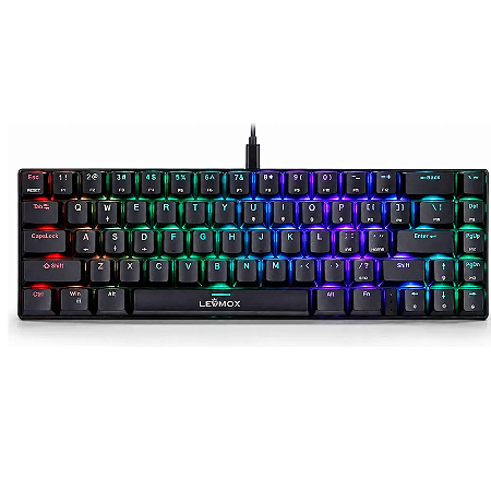 Teclado Mecânico Gamer Usb Lehmox Ley-2097RED Switch Red 60%