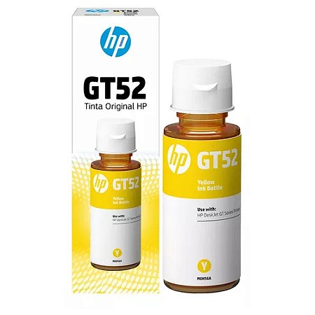 Refil Tinta Hp Gt52 M0h56al Amarelo 70ml