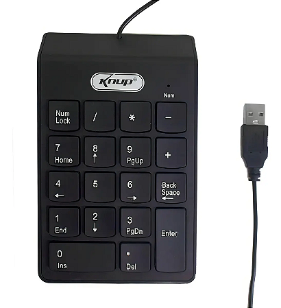 Teclado Numérico USB Knup KP-2003A