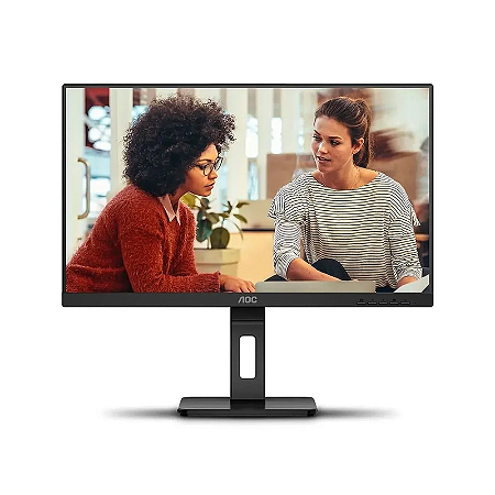 Monitor Led IPS 23,8" AOC 24E3QF 100hz Full HD Pivo Preto,0