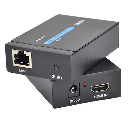 Extensor Video Hdmi / Cabo Rede Rj45 Cat6 Até 60mts