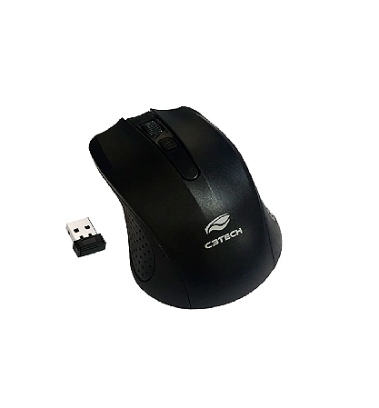 Mouse Sem Fio C3Tech M-W20BK Preto