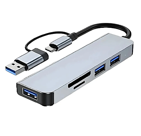 Hub USB / Type C Metal 03 Usb 3.0 + Leitor Cartão